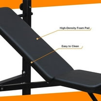 Adjustable Weight Bench with Headrest, Foldable Workout Bench for Home Gym, 330LBS Weight Capacity Exercise Bench