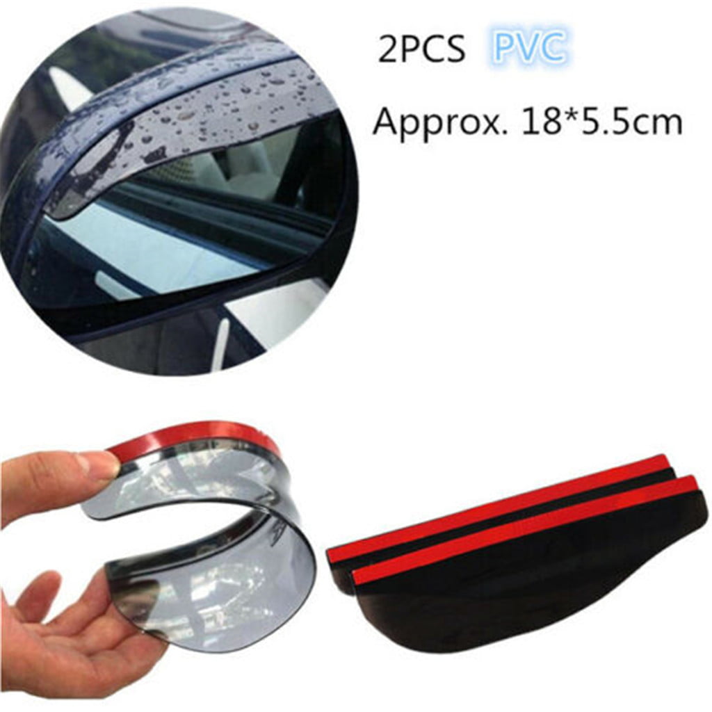2x Universal Car Rear View Side Mirror Rain Board Sun Visor Shade Shield