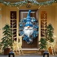 thumbnail image 6 of Christmas Snowman Door Decor Hanging - Festive Fabric Door Cover Holiday Welcome Sign Indoor Outdoor Seasonal Party Decoration(E), 6 of 6