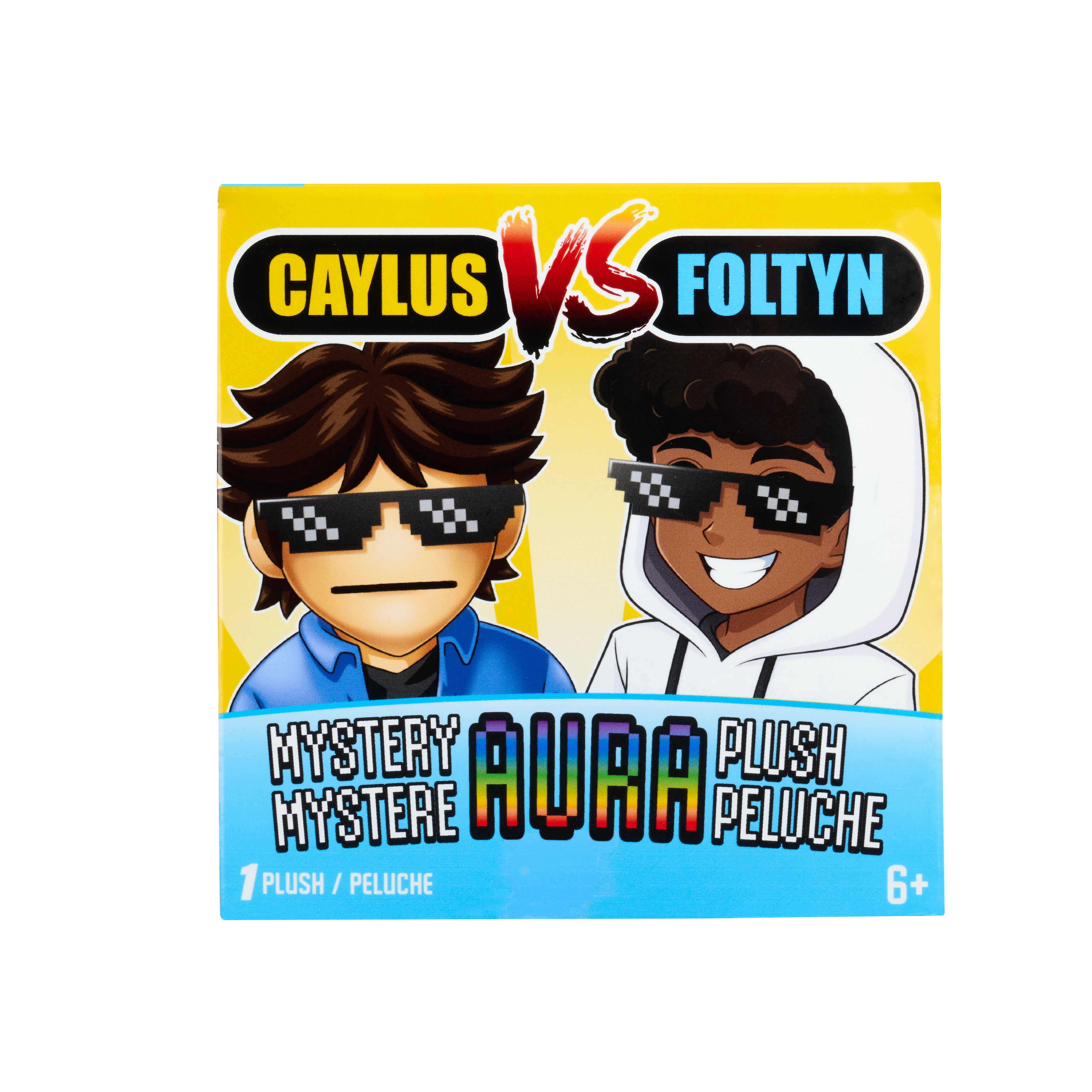 Caylus vs Foltyn Mystery Aura Plush – Blind Box 6” Surprise Plush Toy, 11 to Collect