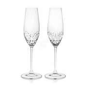 Dublin Non-Leaded Crystal Starburst Champagne Flutes, Set of 2 by Godinger