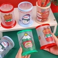 thumbnail image 2 of Contenedor para bolígrafos con forma de muñeco de nieve de Navidad con dibujos animados, contenedor para bolígrafos plegable para bricolaje, caja de almacenamiento de escritorio, papelería bonita, 2 of 4