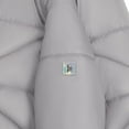 thumbnail image 4 of LONDON FOG Girls Heavyweight Hooded Winter Jacket Full Zip, Silver, 5/6, 4 of 4