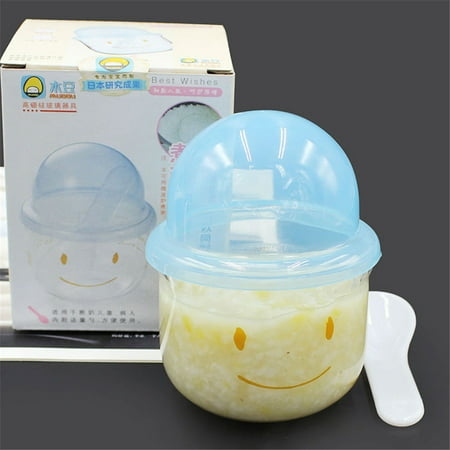 Gift For Elderly Man Steamed Rice Glass Bowl Food Tableware Microwave Oven Streaming Bowel for Baby / Elderly Man ()