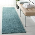thumbnail image 2 of SAFAVIEH Primo Mason Solid Shag Runner Rug, Aqua, 2'2" x 10', 2 of 7