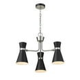 thumbnail image 5 of Z-Lite 728-3 Soriano 3 Light 24" Wide Chandelier - Black, 5 of 8