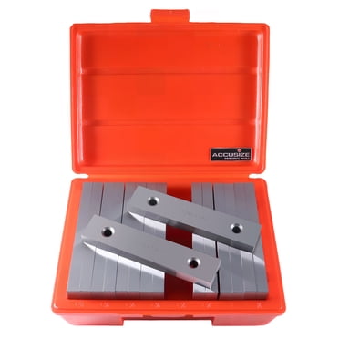 Accusize 1/2 Inch Thick, 6 Inch Long, Precision Machinist's Parallel Sets, 8 Pairs, EG06-0428