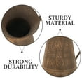 thumbnail image 3 of Miangastore Retro Style Flower Vase Dark Brown Galvanized Plate 1Set 8.9X7.1X4.9In, 3 of 9