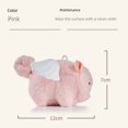 thumbnail image 4 of Chat Rouge en Filet à Queue Remuante Petit Cochon Volant Corde à Tirer panda Jouet en Peluche Pendentif Poupée Chiot kapibala DMH, 4 of 7