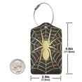 thumbnail image 4 of Fuzoiu Gold Spider On The Web Print Premium Leather Luggage Tag,Travel Accessory,Luggage Tag for Suitcase Baggage Handbag Travel Bag,Name Card & Privacy Cover-4 PCS, 4 of 5