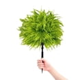 thumbnail image 2 of 19 inch Green Artificial Potted Plant, Plastic Outdoor Garden Faux Ground Cover Arrangement, No Maintenance Required, 2 of 7