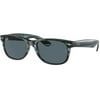 RB2132 6432R5 58MM Striped Blue Havana/Blue Square Sunglasses for Men for Women + FREE Complimentary Eyewear Kit