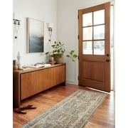Chris Loves Julia x Loloi Rosemarie Sage/Blush 3'-2 x 3'-2 Round Area Rug