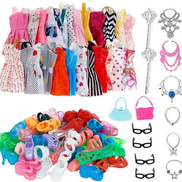 Ropa y accesorios Para muñecas Hugtrwg 32 piezas zapatos bolsos juguetes de vestir