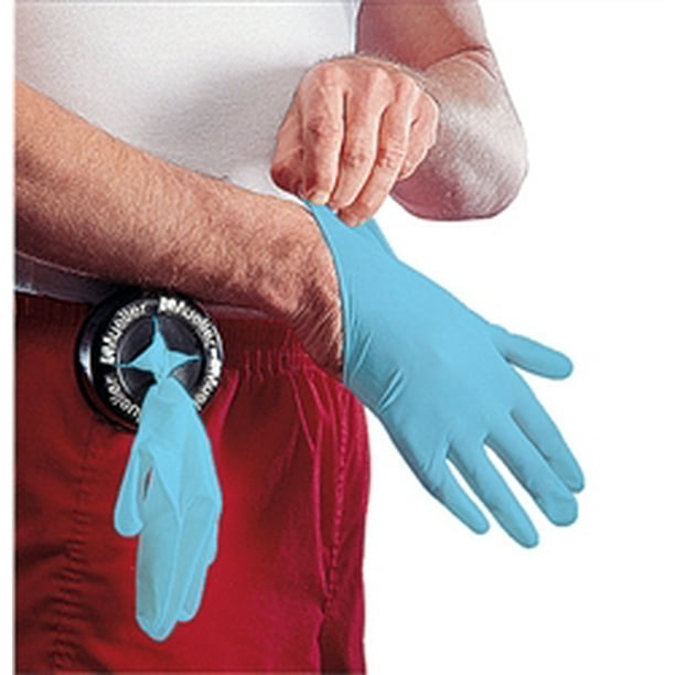 Mueller Glove Dispenser Belt Clip And 6 Large Nitrile Latex Free Gloves Included Walmart Com Walmart Com