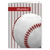 Baseball Thank You Note Card- 10 Cards & Envelopes