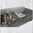 thumbnail image 6 of Coffee Soft Flannel Fleece Blanket, Piping Hot Java Cup Silhouette on Fresh and Aromatic Beans Gourmet Choice Print, Cozy Plush for Indoor and Outdoor Use, 50" x 60", White and Brown, by Ambesonne, 6 of 6