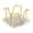 Gold-B, variant on Desktop Note Block Box Iron Wire Note Stand with Acrylic Base Memo Pad Organiser Box for Desk Organization