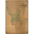 thumbnail image 1 of 24"x36" Gallery Poster, Official map of Sutter County, California 1873, 1 of 1