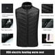 thumbnail image 5 of 21 ZONAS DE CALEFACCIÓN Chaleco calefaccionado para hombres y mujeres, chaqueta calefactable de invierno con USB, chaleco térmico con calefacción automática, chaqueta de plumón calefactora, chaleco Wa, 5 of 5
