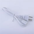 thumbnail image 5 of 5Ft Long White 2 Prongs AC Power Cord Cable Plu, 5 of 5