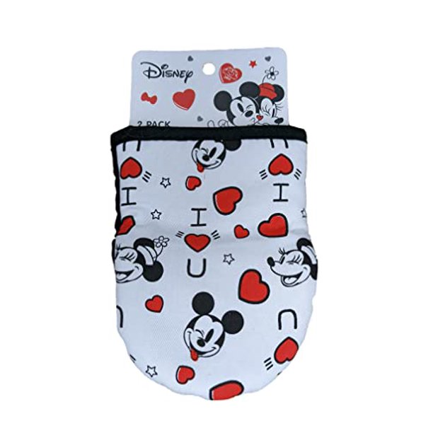 Disney 2 Pack Oversized Mini Oven Mitts Valentine's Day I Heart U