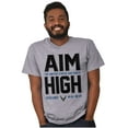 thumbnail image 4 of US Air Force Aim High USAF Logo Men's Graphic T Shirt Tees Brisco Brands S, 4 of 5