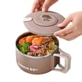 thumbnail image 1 of Japanese Ramen Cooker 1200ml Stainless Steel Soup Bowl with Lid Portable Noodle Cup for Office Home Use, 1 of 5