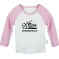 thumbnail image 2 of iDzn Oh The Places You'll Go Motorcycle Funny T shirt For Baby, Newborn Babies T-shirts, Infant Tops, 0-24M Kids Graphic Tees Clothing (Long Pink Raglan T-shirt, 18-24 Months), 2 of 5