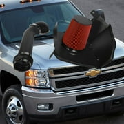 HZ Red Cold Air Intake Kit + Heat Shield +Filter For 07-08 Silverado Sierra 1500 V8