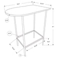 thumbnail image 4 of Monarch Specialties Home Bar, Pub, 36" Rectangular, Small, Kitchen, Grey Marble Look Laminate, 4 of 5