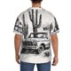 thumbnail image 3 of Balery Vintage Cactus Pickup Camisa Casual de Manga Corta con Botones para Hombre, Texturizada, Estilo Cubano, para Playa, Verano-3X-Large, 3 of 5