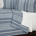 thumbnail image 4 of Multi Blues Queen 100% Cotton 300 Thread Count Machine Washable Down Alternative Comforter, 4 of 10
