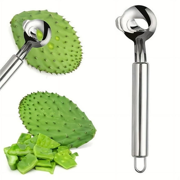 Stainless Steel 3-in-1 Cactus Peeler – Multi-Purpose Kitchen Tool for Peeling, Slicing & Julienne Cutting with Ergonomic Non-Slip Handle