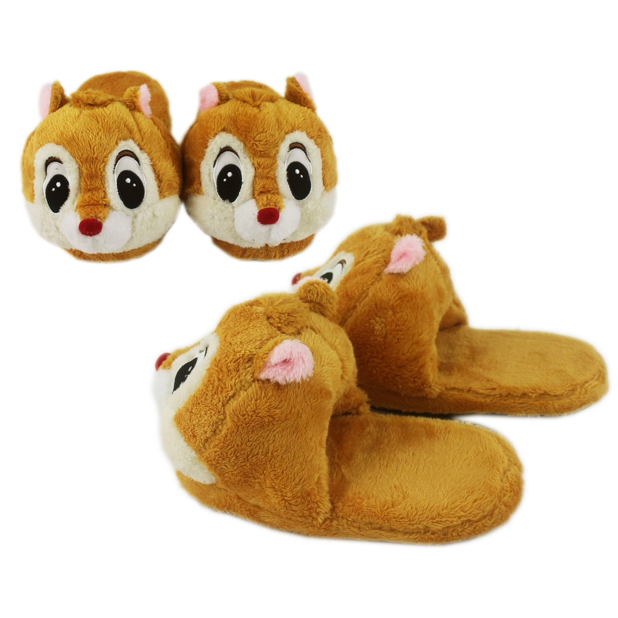Tilbageholdelse guiden Grunde Disney's Dale Slippers -Kid's Light Brown Comfy Plush House Slippers -  Walmart.com