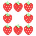 thumbnail image 1 of 8pcs Strawberry Shape Tennis Racket Shock Absorber Racket Damping Supply Silicone Racket Dampener, 1 of 9