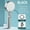 C, variant on TopLLC Household Bath Bathroom Shower Supercharged Household Bath Shower Super Strong Rain Shower Head