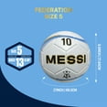 thumbnail image 3 of Icon Sports Argentina National Football Team (AFA) Size 5 Soccer Ball Licensed Light Blue Thunder Number 10, 3 of 6