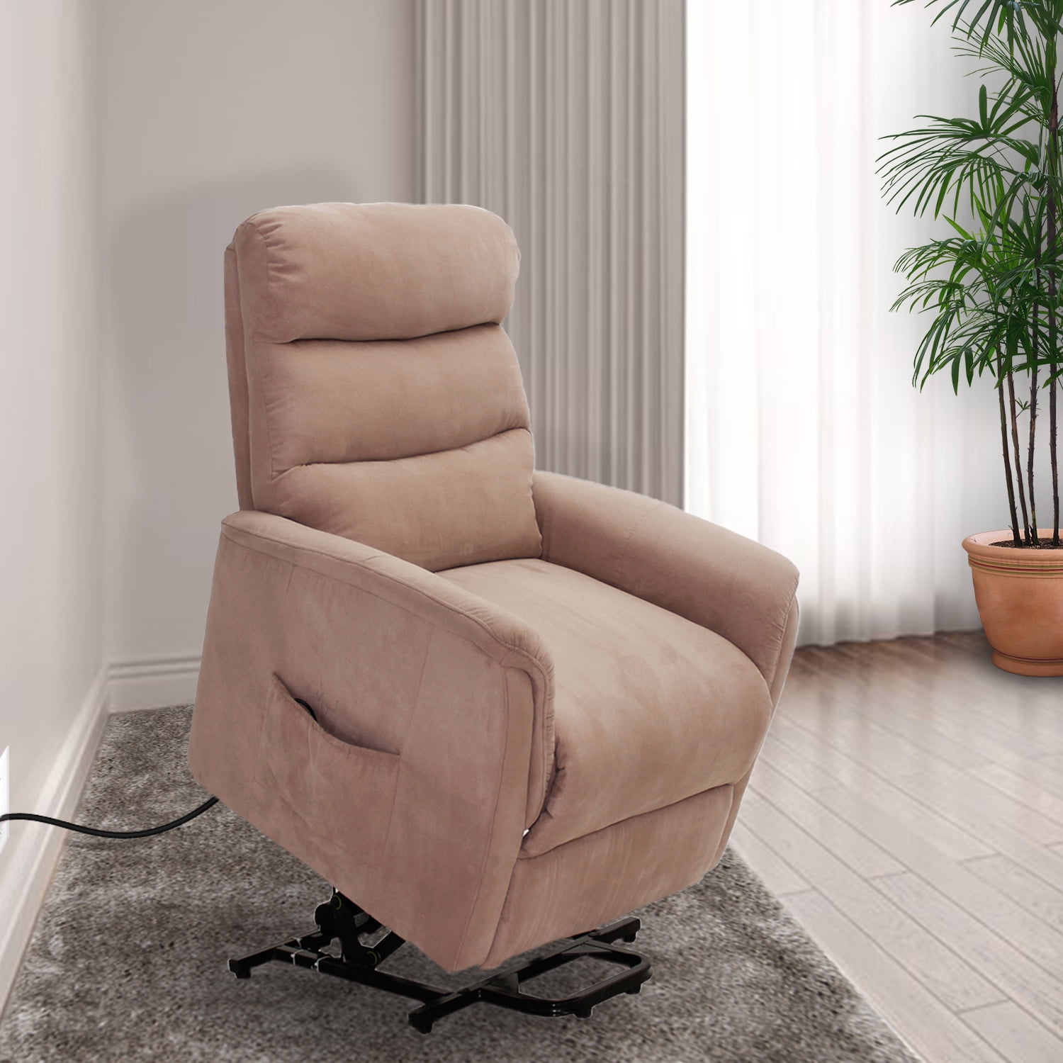 Lifesmart Ultra Comfort Lift Chair With Heat Massage And Remote In Lifesmart Ultra Comfort Lift Chair With Heat Massage And Remote In Brown Com
