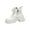 Beige, variant on Beige Women'S Ankle Boots Fashion Heeled Booties Comfortable Casual Shoes Non-Slip Fall Winter Boots With Side Zipper And Chunky Heel Size 42 Heel Height 1.96In