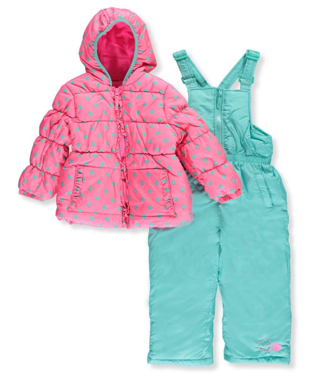 Little Girls' Toddler 2Piece Snowsuit (Sizes 2T 4T)