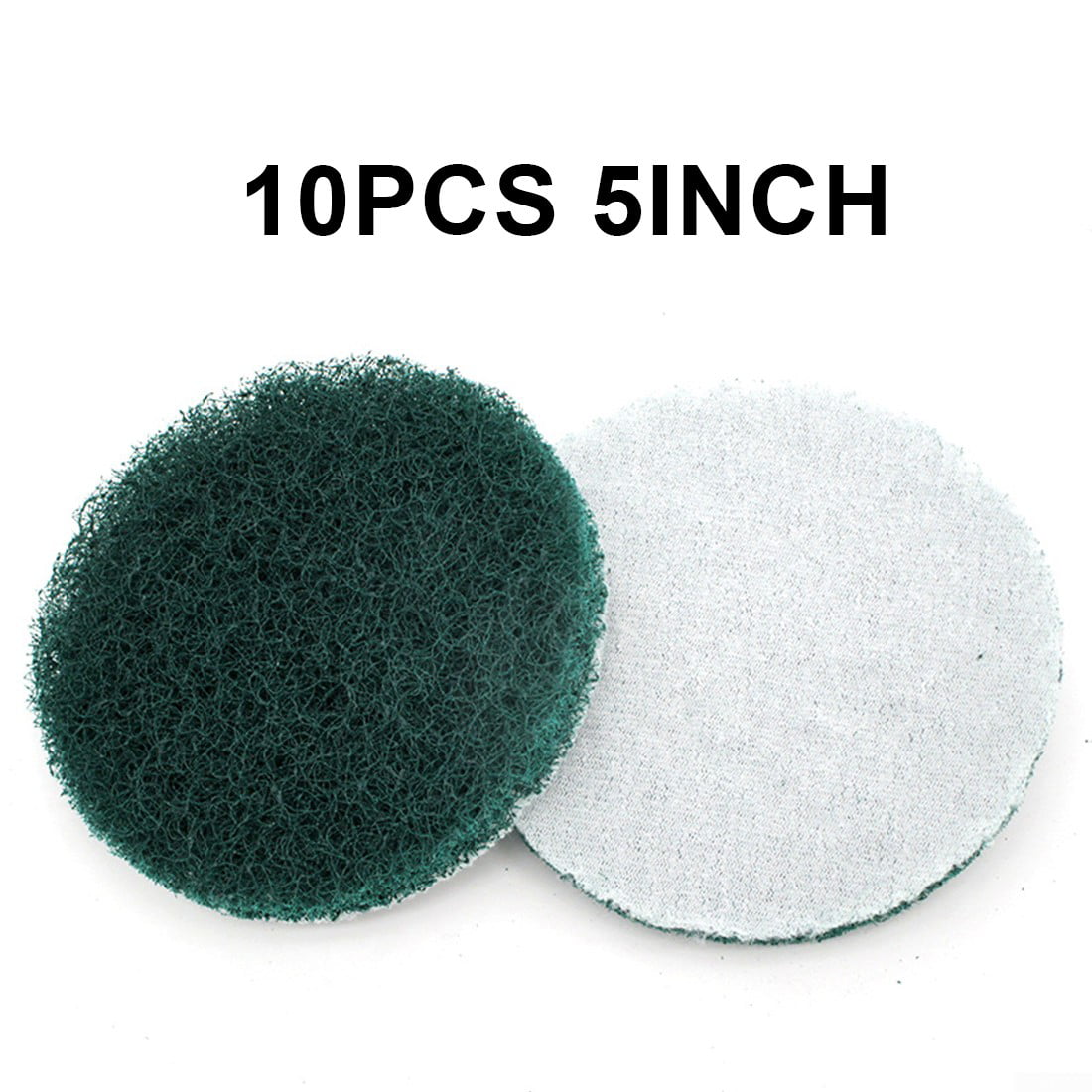 5/10PCS 4'' 5'' 6'' green red  Hook & Loop Abrasive Cleaning Pad Scouring Pad 