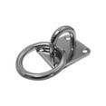 thumbnail image 2 of Marine hardware Square Pad Eye Plate With Ring Set 4 PC - 3/16" Welded Formed Boat Rigging, 2 of 4