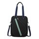 thumbnail image 3 of Bolsa de tenis, mochila de tenis, bolso de mano portátil, organizador, resistente al agua, para mujeres y hombres, para actividades diarias, viajes bolso bandolera negro, 3 of 8