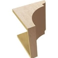 thumbnail image 6 of 12"W x 12"D x 12"H Wide Yorktown Rough Cedar Woodgrain TimberThane Corbel, Primed Tan, 6 of 6