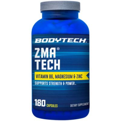 BodyTech ZMA Tech 2500MG (Zinc Magnesium Aspartate) with Vitamin B6, Magnesium  Zinc (180