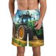 thumbnail image 1 of Balery Green Tractor Field Traje de Baño Estilo Hawaiano para Hombre, Shorts de Secado Rápido con Bolsillos-Medium, 1 of 6