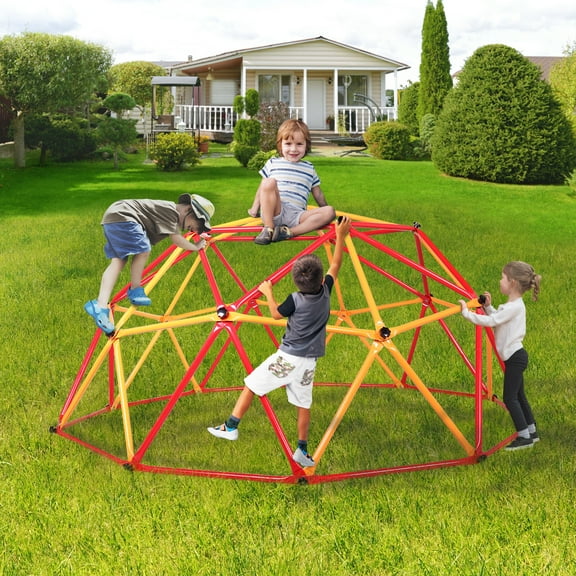 MOCA Jungle Gym Geometric Climbing Dome, Outdoor Toys for Kids Ages 3-8, Toddler Backyard Play Equipment , Playground Climber Equipment for Indoor Outside