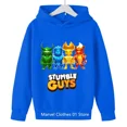thumbnail image 2 of 2024 HOT 2024 Stumble Guys Sudadera con capucha para niños Sudaderas de juegos Harajuku para niños y niñas Tops con estampado de personas de dibujos animados originales Ropa para niños, 2 of 5
