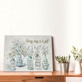 thumbnail image 5 of Farmhouse Bathroom Wall Art - Hummingbird & Floral Mason Jar Canvas Print, Inspirational Quotes Framed Artwork for Living Room, Bedroom & Bathroom, 5 of 7